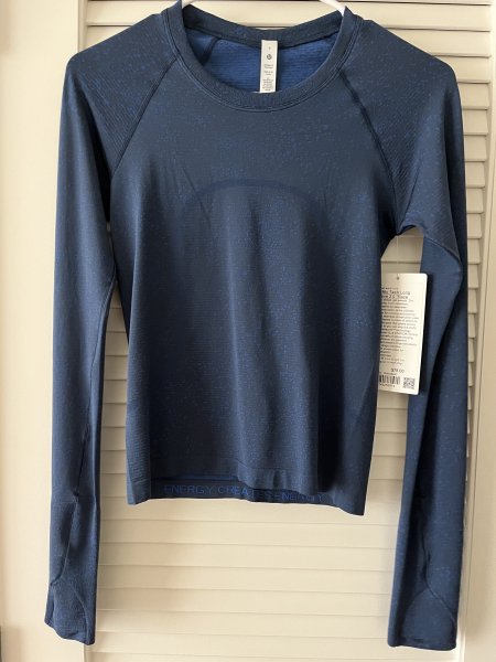 Lululemon Swiftly Tech Long Sleeve Shirt 2.0 Race Length In Blazer Blue  Tone/blazer Blue Tone