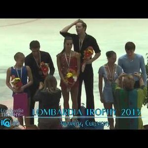 Charlène Guignard & Marco Fabbri - 2015 Lombardia Trophy Medal Ceremony