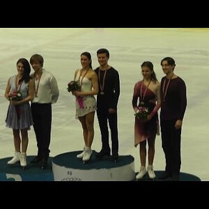 Charlène Guignard & Marco Fabbri - 2016 Golden Spin of Zagreb Medal Ceremony