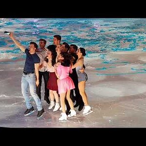 Charlène Guignard & Marco Fabbri - 2018 World Championships Gala Ending (with all Italian skaters)