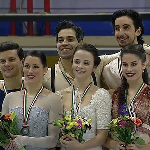 Charlène Guignard & Marco Fabbri - 2018 Italian National Championships Medal Ceremony