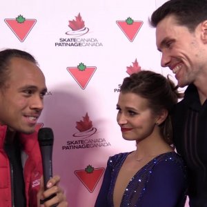 Kirsten Moore-Towers & Michael Marinaro - 2020 Canadian Nationals SP Interview with Elladj Balde
