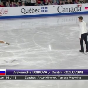 Aleksandra Boikova & Dmitrii Kozlovskii - 2019 Skate Canada SP