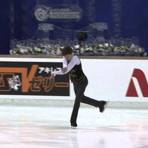 Dmitri Aliev - JGP2014 JPN FP - Escalier