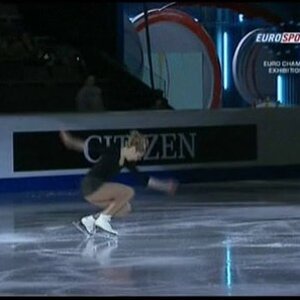 Carolina Kostner - European Figure Skating Championships 2011 Exhibition (Eurosport commentary)