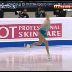 Carolina Kostner - World Figure Skating Championships 2010 FS (CCTV 5, Chinese commentary)