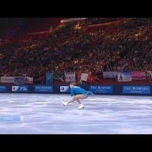 Carolina Kostner - Trophée Eric Bompard 2009 FS (Russian commentary)