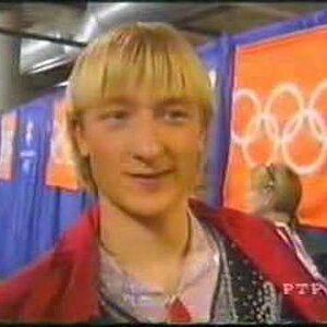 Evgeni Plushenko Salt Lake City Olympics 2002 - Plushenko watching Yagudin's LP
