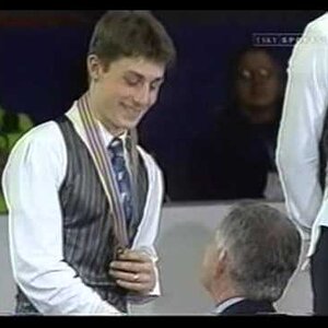 Evgeni Plushenko European Championships 2003 - Medal Ceremony