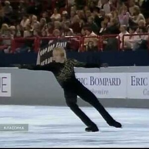 Evgeni Plushenko Trophy Lalique 2003 - Warmup before LP