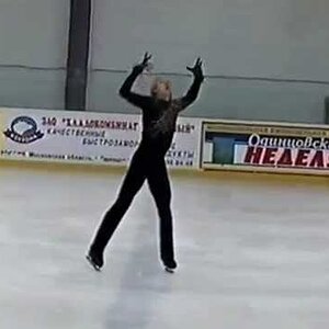 Evgeni Plushenko Russian Tests Skates 2003 (?)