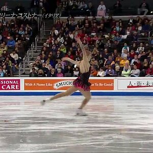 Carolina Kostner - World Figure Skating Championships 2009 SP (Japanese commentary)