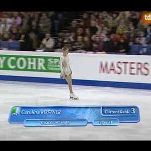 Carolina Kostner - European Figure Skating Championships 2009 FS (tdp, Spanish commentary)