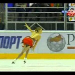 Carolina Kostner - Cup of Russia 2008 SP (Eurosport, British commentary)