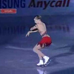 Carolina Kostner - Cup of China 2007 Exhibition (Russian commentary)