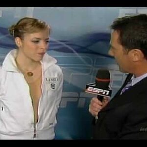 Carolina Kostner - ESPN Interview after Worlds 2007 SP (in English)