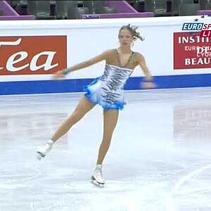 Carolina Kostner - European Figure Skating Championships 2006 SP (Eurosport, Dutch commentary alt. link)