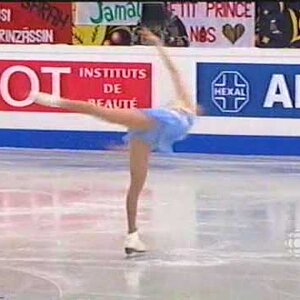 Carolina Kostner - World Figure Skating Championships 2005 SP (English commentary)