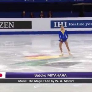 Satoko Miyahara - Four Continents Figure Skating Championships 2015 SP (Eurosport, British commentary)