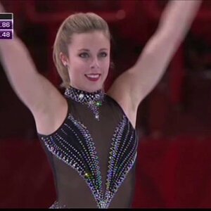 Ashley Wagner - Trophée Éric Bompard 2013 SP (Eurosport, British commentary)
