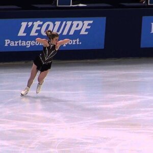 Ashley Wagner - Trophée Éric Bompard 2013 SP (rinkside video)