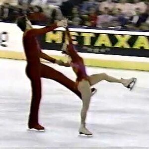 Jill Watson and Peter Oppegard 1987 World Championships FS