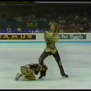 Bestemianova & Bukin Бестемьянова и Букин (URS) - 1988 European Championship, Ice Dancing, FD(US CBS