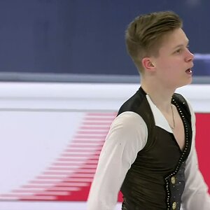Evgeni Semenenko - SP - World Championship 2021 Stockholm, Russian broadcast