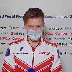 Evgeni Semenenko - World Championship 2021, Stockholm - Interview after FS