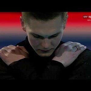 Mikhail Kolyada (RUS) - Skating to Charles Aznavour - Exhibition Gala Worlds 2021 (Swiss German commentary)