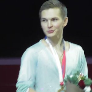 Mark Kondratiuk at the Medals Ceremony  - Russian Championship 2021, 12/27/2020