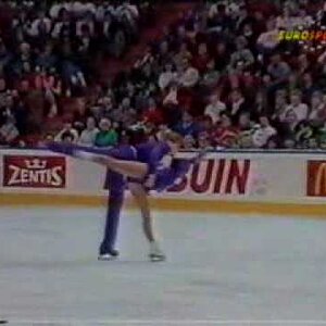 Kuchiki & Sand (USA) - 1990 Worlds, Pairs' Free Skate (German Broadcast Feed)