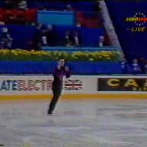 Andras Szaraz (HUN) - 1990 Worlds, Men's Free Skate (British Broadcast Feed)