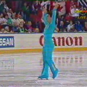 Elvis Stojko (CAN) - 1990 Worlds, Men's Free Skate (British Broadcast Feed)