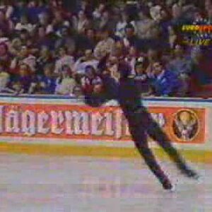 Todd Eldredge (USA) - 1990 Worlds, Men's Free Skate (British Broadcast Feed)