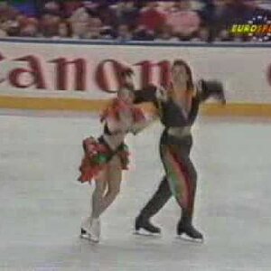 Klimova & Ponomarenko (URS) - 1990 Worlds, Original Set Pattern (German Broadcast Feed)