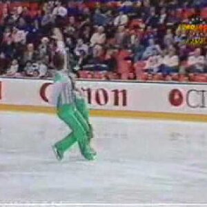Burton & Place (GBR) - 1990 Worlds, Free Dance (German Broadcast Feed)