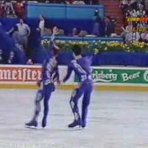 Croci & Mantovani (ITA) - 1990 Worlds, Free Dance (German Broadcast Feed)