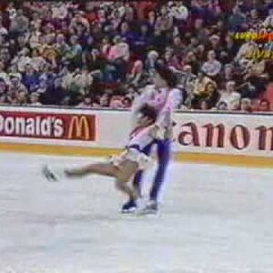 Calegari & Camerlengo (ITA) - 1990 Worlds, Free Dance (German Broadcast Feed)