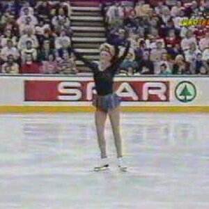 Lisa Sargeant (CAN) - 1990 Worlds, Ladies' Original Program (German Broadcast Feed)