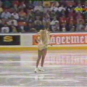 Jill Trenary (USA) - 1990 Worlds, Ladies' Original Program (German Broadcast Feed)
