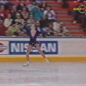 Helene Persson (SWE) - 1990 Worlds, Ladies' Free Skate (German Broadcast Feed)