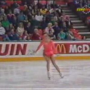 Anisette Torp-Lind (DEN) - 1990 Worlds, Ladies' Free Skate (German Broadcast Feed)