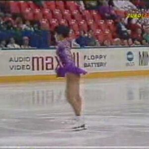 Yuka Sato 佐藤 有香 (JPN) - 1990 Worlds, Ladies' Free Skate (German Broadcast Feed)