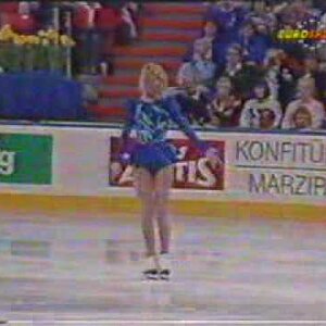 Lisa Sargeant (CAN) - 1990 Worlds, Ladies' Free Skate (German Broadcast Feed)