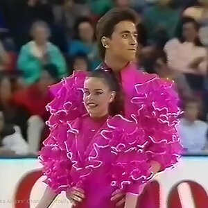 Ekaterina Gordeeva and Sergei Grinkov 1990 Worlds Exhibition "Melancholy Man", "Cha-Cha-Cha"