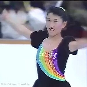 伊藤みどり Midori Ito 1990 NHK Trophy (Asahikawa) - Exhibition - Rain Story