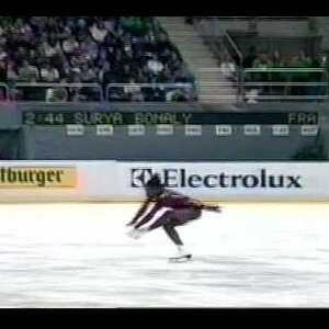Surya Bonaly (FRA) - 1992 Europeans, Ladies' Free Skate