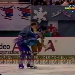 Regina Woodward & Csaba Szentpetery HUN - 1992 European Championships FD