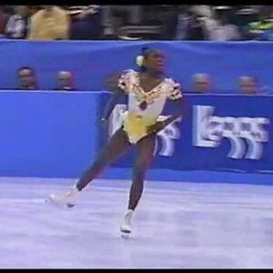 Surya Bonaly 1993 Skate America free program (Quad Salchow attempt)